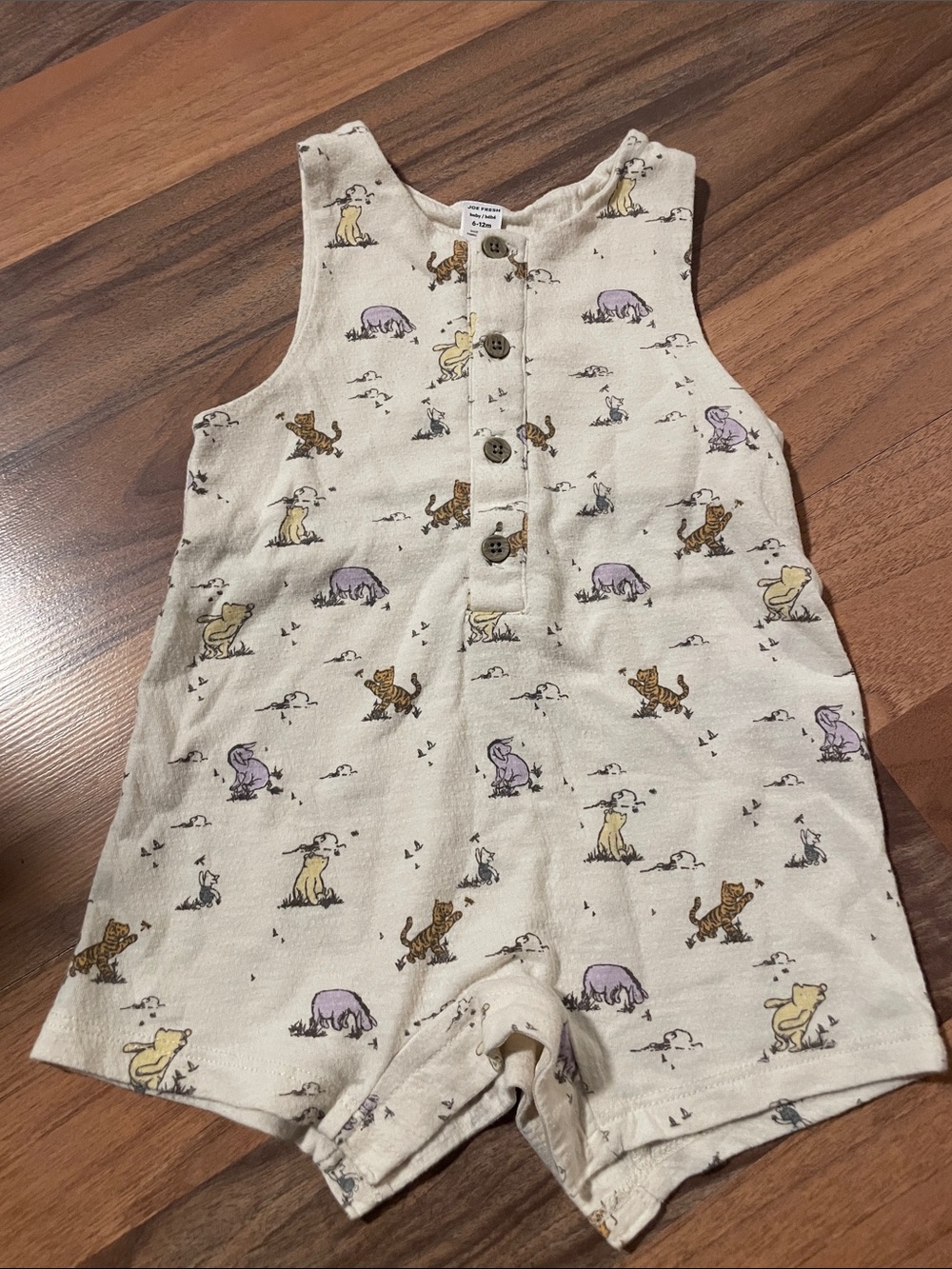 Winnie the Pooh Vintage Print Baby Romper